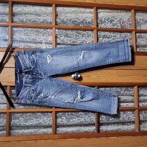 American Eagle Artist distressed cropped size 0